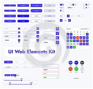A set of web elements for use on your Internet resource