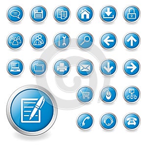 A set of web icons