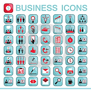 Set of web icons for business finance