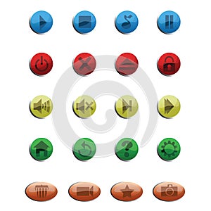 set of web icons. Vector illustration decorative design