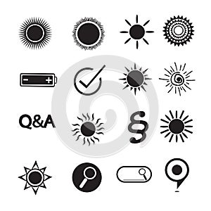 Set of web icons for website and communication