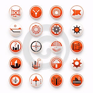 Set of web icons for website and mobile applications. Vector illustration