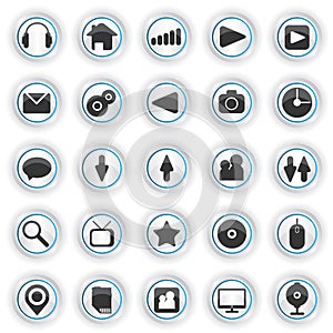 Set of web icons