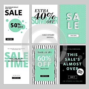 Set of website banners and emails for sale