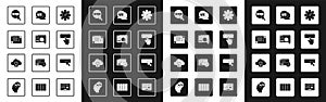 Set Website statistic, UI or UX design, and graphic, Keyboard, and Cloud computing lock icon. Vector