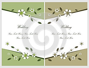 Set wedding invitation cards 5