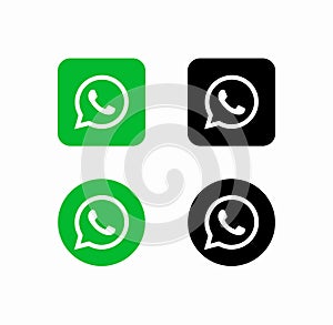 Set of WhatsApp logo