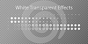 Set of white transparent effects. Step shadow. Vector shadow effect. Set EPS 10.