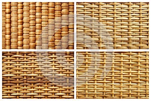 Set of 4 Wicker Textures for Interior Design