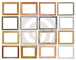 Set of wide picture frames