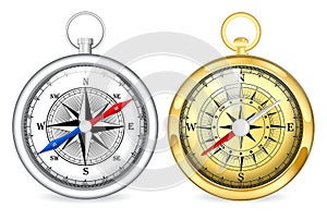 Set of wind rose compass marine isolated or nautical navigation sail symbols or geographic direction maps. eps vector.