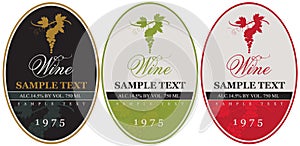 Set wine labels