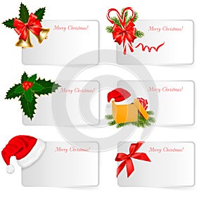 Set of winter christmas banners. Vector