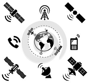 Set of wireless satellite technology