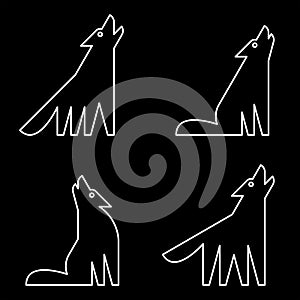 Set of Wolf logo