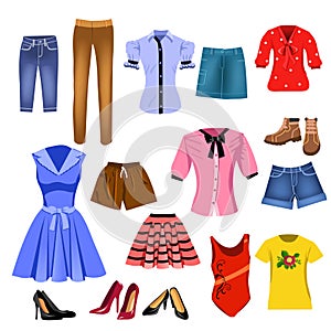 Set of women clothes
