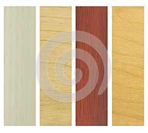 Set of wood texture samples
