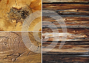 Set of wood textures