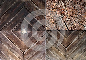 Set of wood textures