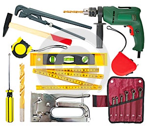 Set of work tools