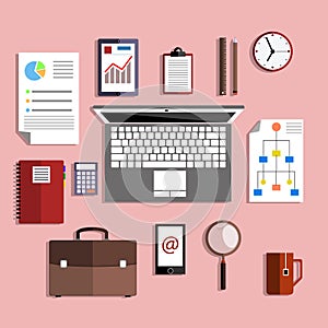 Set of working and educational equipment