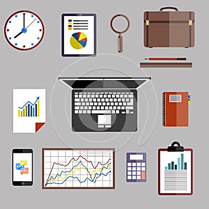 Set of working and educational equipment