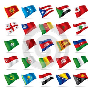 Set of world flags 4