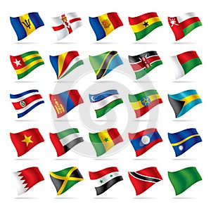 Set of world flags 5