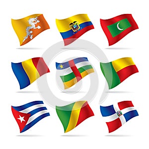 Set of world flags 7