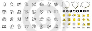 Set of World medicine, Medical drugs and Medical insurance line icons for web app. Pictogram icon Vector