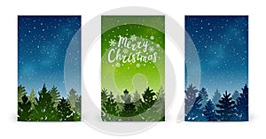 Set of 240 x 400 vertical Christmas banners