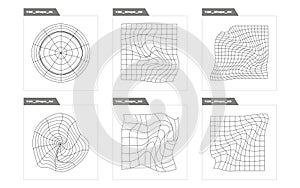 Set of Y2K style vectors of objects. Large set of retro objects for design. Cyberpunk elements.