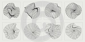 Set of Y2K style vectors of objects. Large set of retro objects for design. Cyberpunk elements.