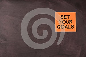 Set Your Goals