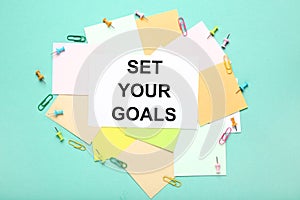 Set your goals on sheet of paper