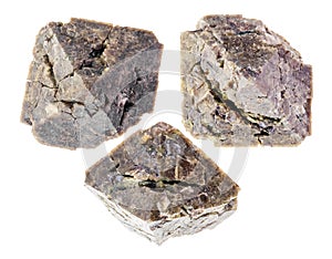 Set of zircon stones cutout