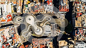 Setas de Sevilla- Metropol Parasol wooden  stucture at the La EncarnaciÃ³n square.Most beautiful mirador, siteseeing location for