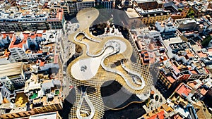 Setas de Sevilla- Metropol Parasol wooden  stucture at the La EncarnaciÃ³n square.Most beautiful mirador, siteseeing location