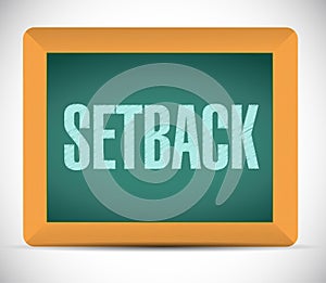 setback board sign illustration design