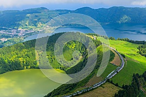 Sete Cidades from above