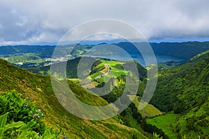 Sete Cidades from above