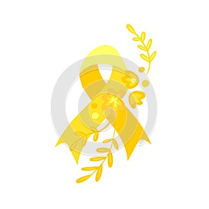 Setembro Amarelo - Yellow Sempteber in Portuguese, Brazillian, suicide prevention month. Ribbon support and awareness