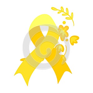 Setembro Amarelo - Yellow Sempteber in Portuguese, Brazillian, suicide prevention month. Ribbon support and awareness