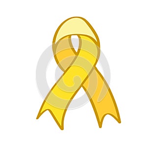 Setembro Amarelo - Yellow Sempteber in Portuguese, Brazillian, suicide prevention month. Ribbon support and awareness