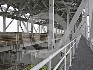 Seto Ohashi Line on The Great Seto Bridge or Seto Ohashi Bridge