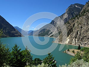 Seton Lake near Lillooet, Coast Mountains, British Columbia