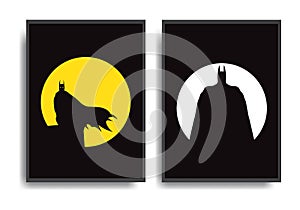 2 sets of Batman Minimalist Hero Posters photo