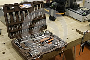 Sets socket wrench with interchangeable heads