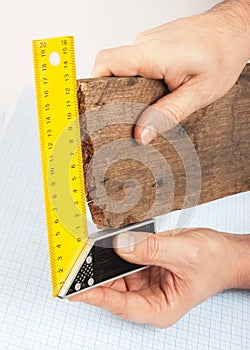 Setsquare and the board