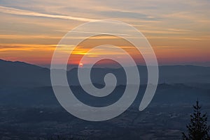 Settefrati sunset, Ciociaria, Valle di Comino, Frosinone photo